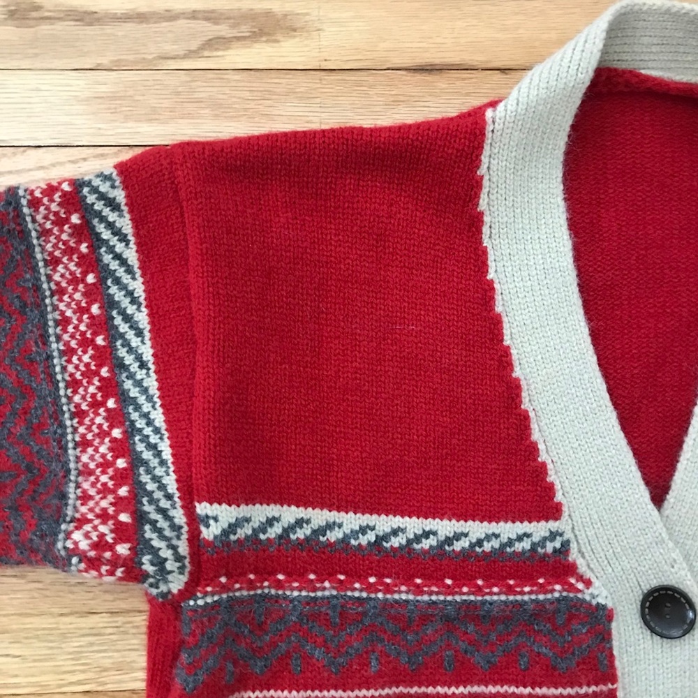 Super Soft Red Cardigan - Picture 4 of 6